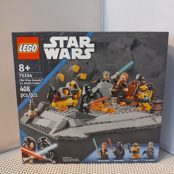 Lego Star Wars 75334 Obi-Wan Kenobi vs. Darth Vader NWT Building Toy Set Disney